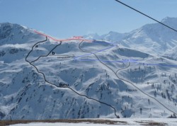 Le Dahu vu depuis Montissot (photo Valloire++, Pépito)