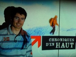 JB sur le plateau de Chroniques d'en Haut à Lyon.