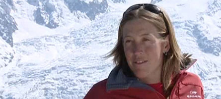 karine-ruby Karine, la plus titrée des snowboardeuses Française, venait de réaliser son rêve d'enfance: devenir Guide de haute Montagne.