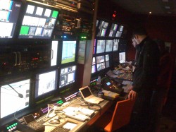 La Régie du car vidéo utilisé pour Val d'Isère 2009