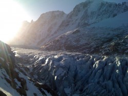 Le glacier d'Argentière à Chamonix