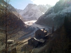 La Mer de Glace, au Montenvers.