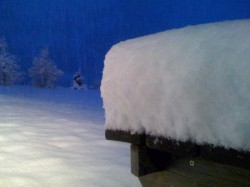 Valneige Ce matin à l'aube, à Bonnenuit.